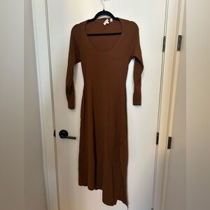 A.L.C. Chocolate Long Sleeve Dress